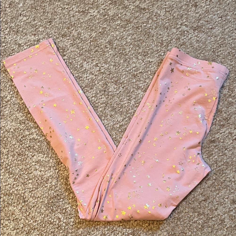 Old Navy Pink Leggings with Star and Moon Pattern